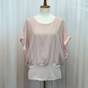 89TH+MADISON blush pink blouse